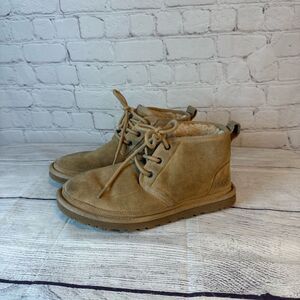 UGG Chestnut Suede Lace-Up Boots